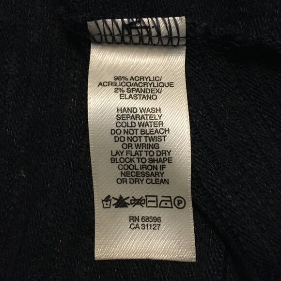 DKNY JEANS Navy Blue A-Line Knit Sweater - Picture 9 of 16